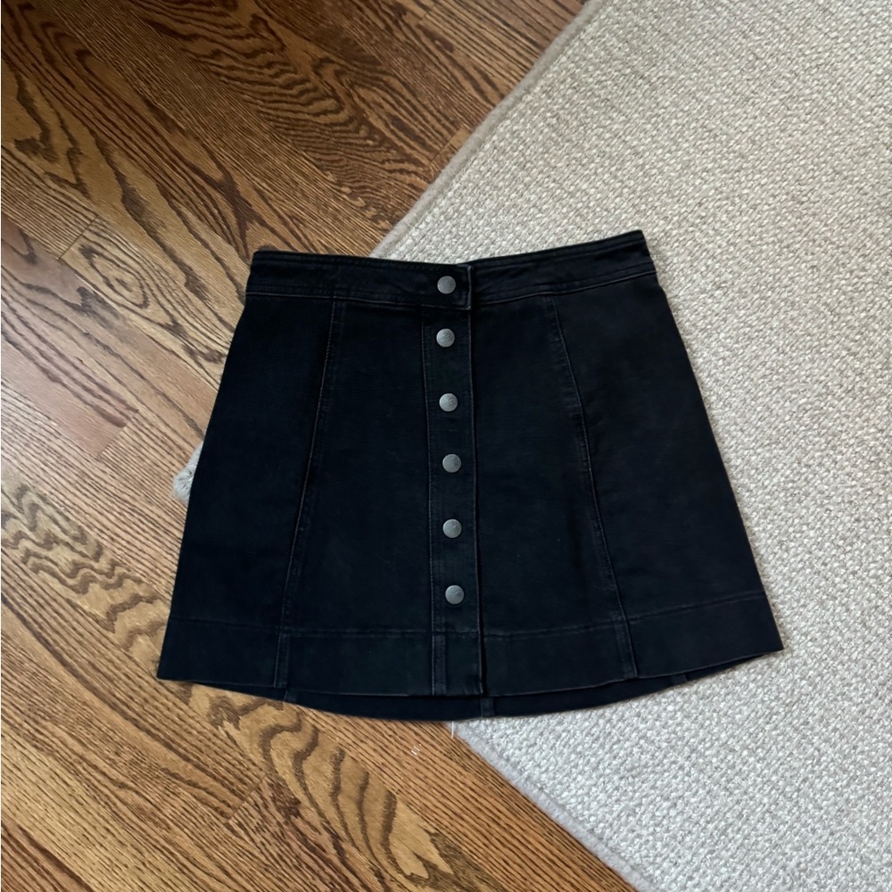 Madewell Black Denim Skirt Sz. 6